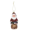 Hanger kerstman met zak 6 x 12 cm