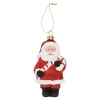 Hanger kerstman snoepstok 6 x 11 cm