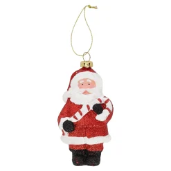 Hanger kerstman snoepstok 6 x 11 cm