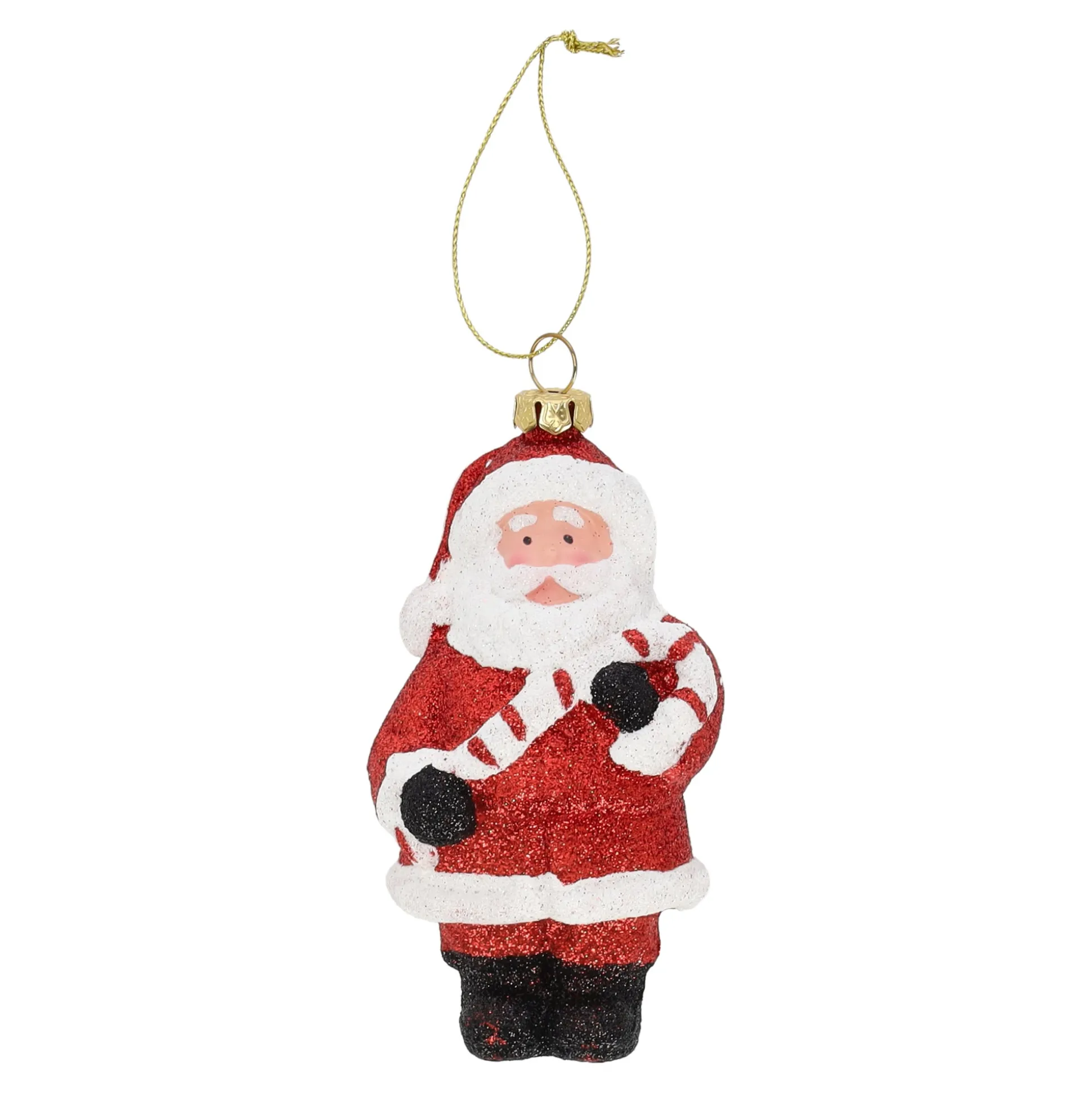 Hanger kerstman snoepstok 6 x 11 cm