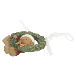 Hanger krans beer groen 10 cm