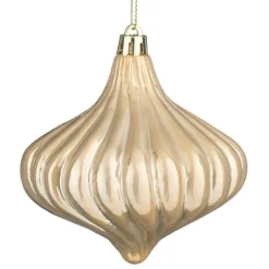 Hanger ornament beige 9 x 10 cm
