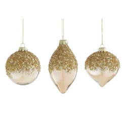 Hanger ornament champagne 8 cm