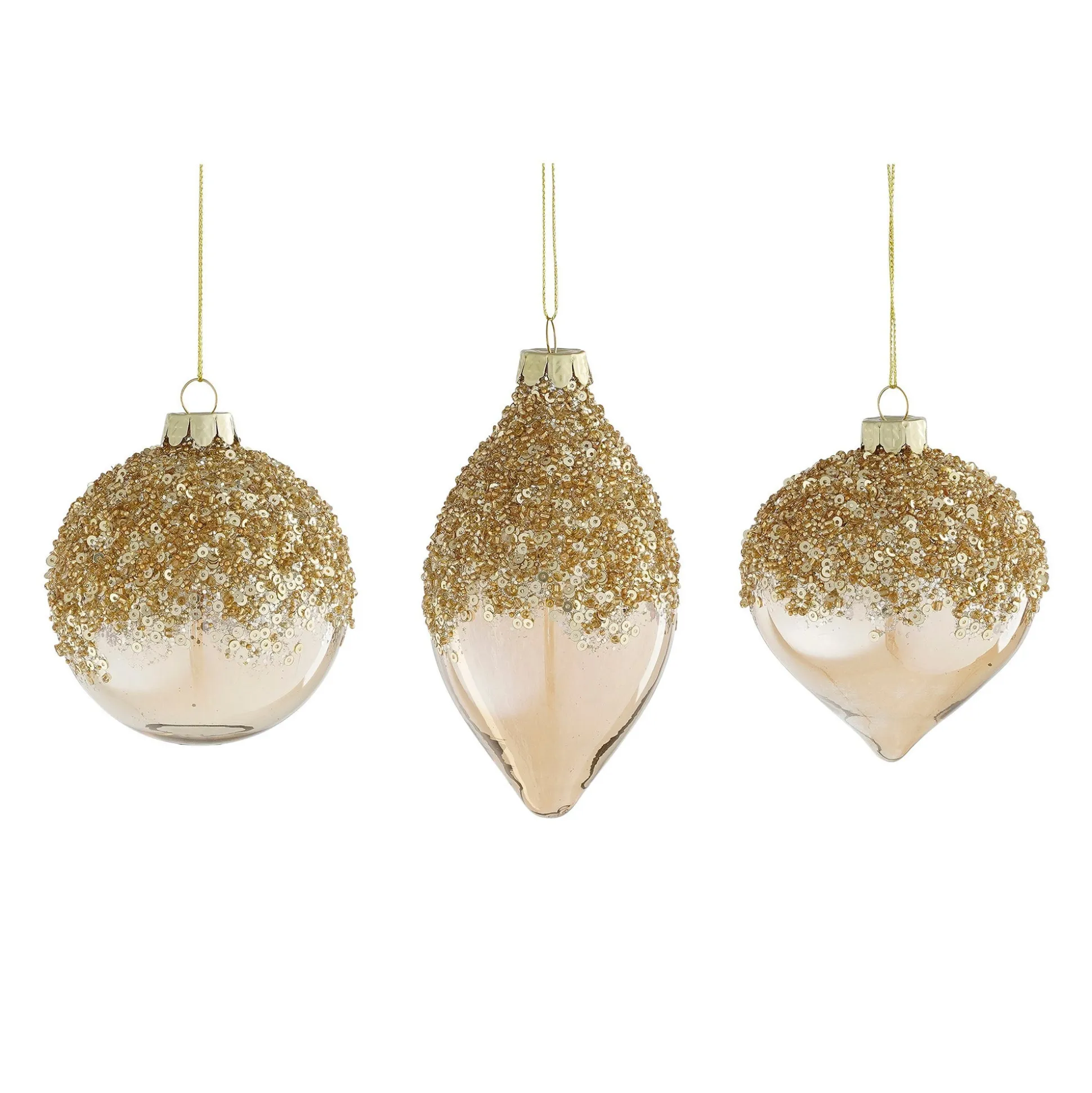 Hanger ornament champagne 8 cm