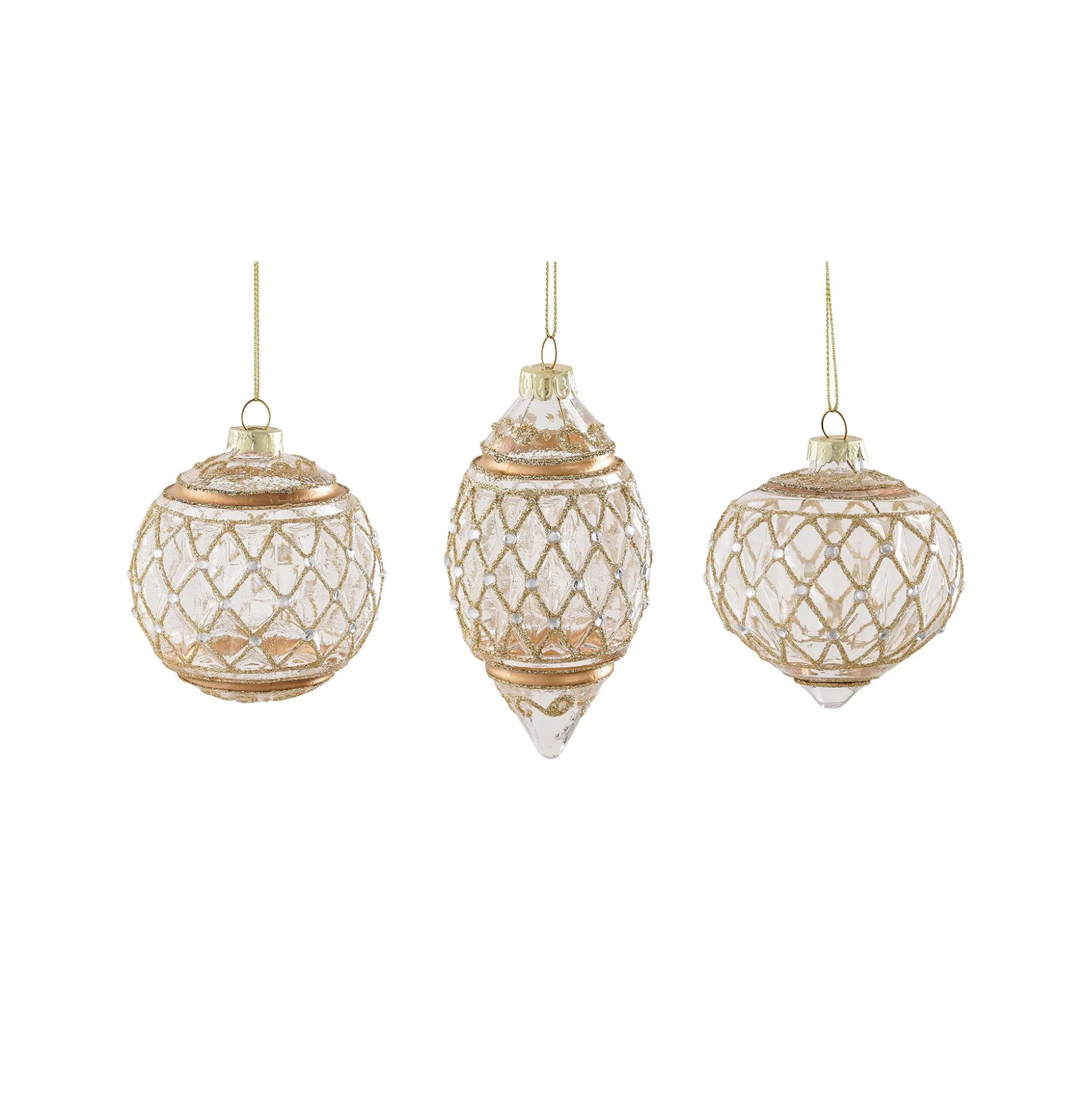 Hanger ornament goud 8 cm