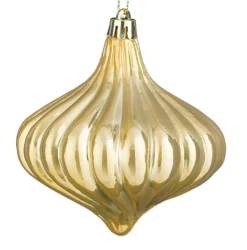 Hanger ornament goud 9 x 10 cm