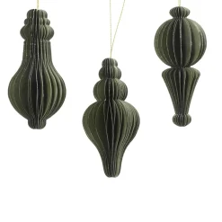Hanger papier pegel groen 12 cm