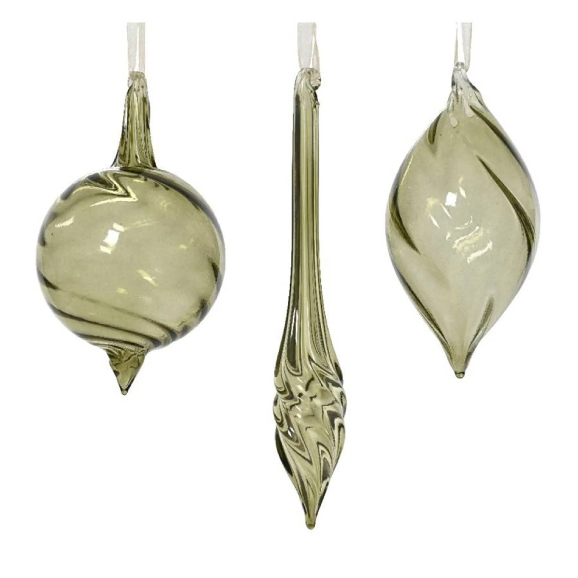 Hanger pegel glas groen 13 cm