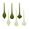 Hanger pegel glas mat groen 31 cm