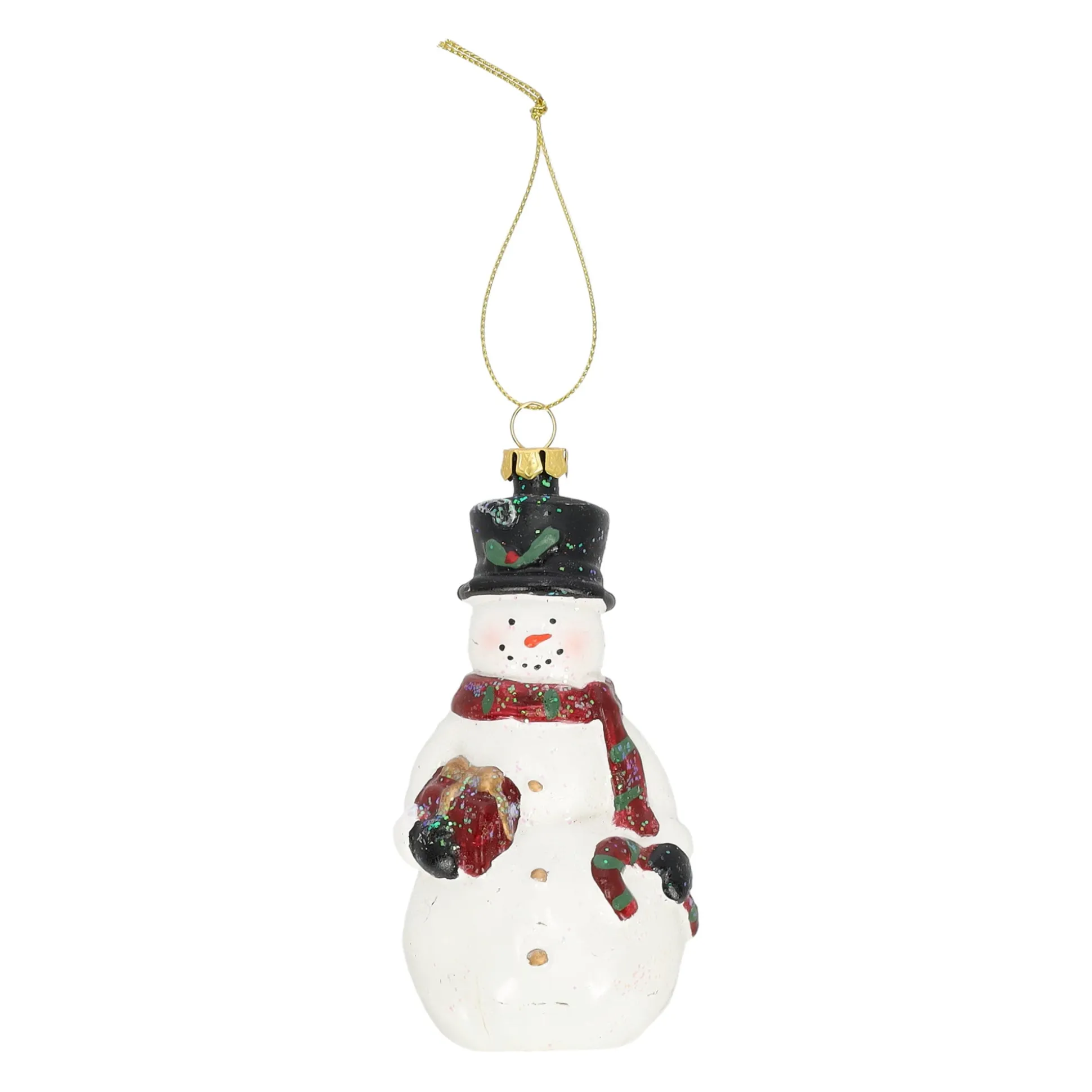 Hanger sneeuwman cadeau 6 x 11 cm