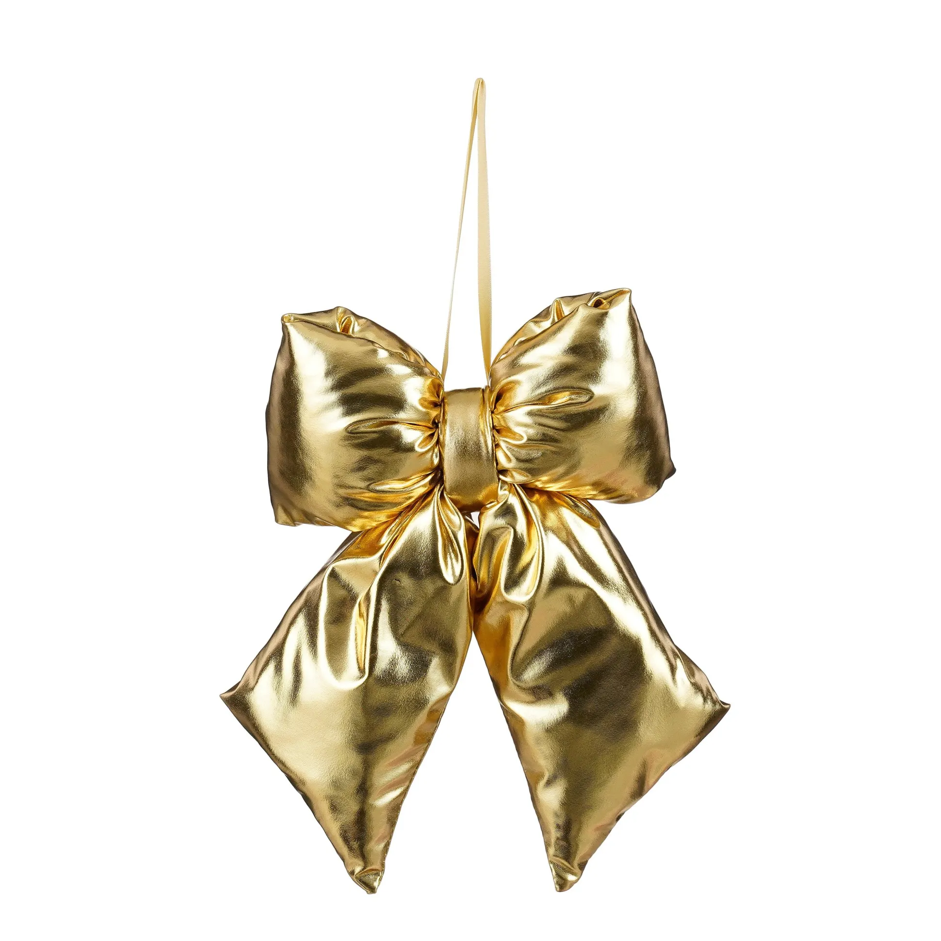Hanger strik goud 19x16x3cm