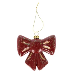 Hanger strik rood 9 x 8 cm