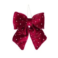 Hanger strik rood 15x17cm