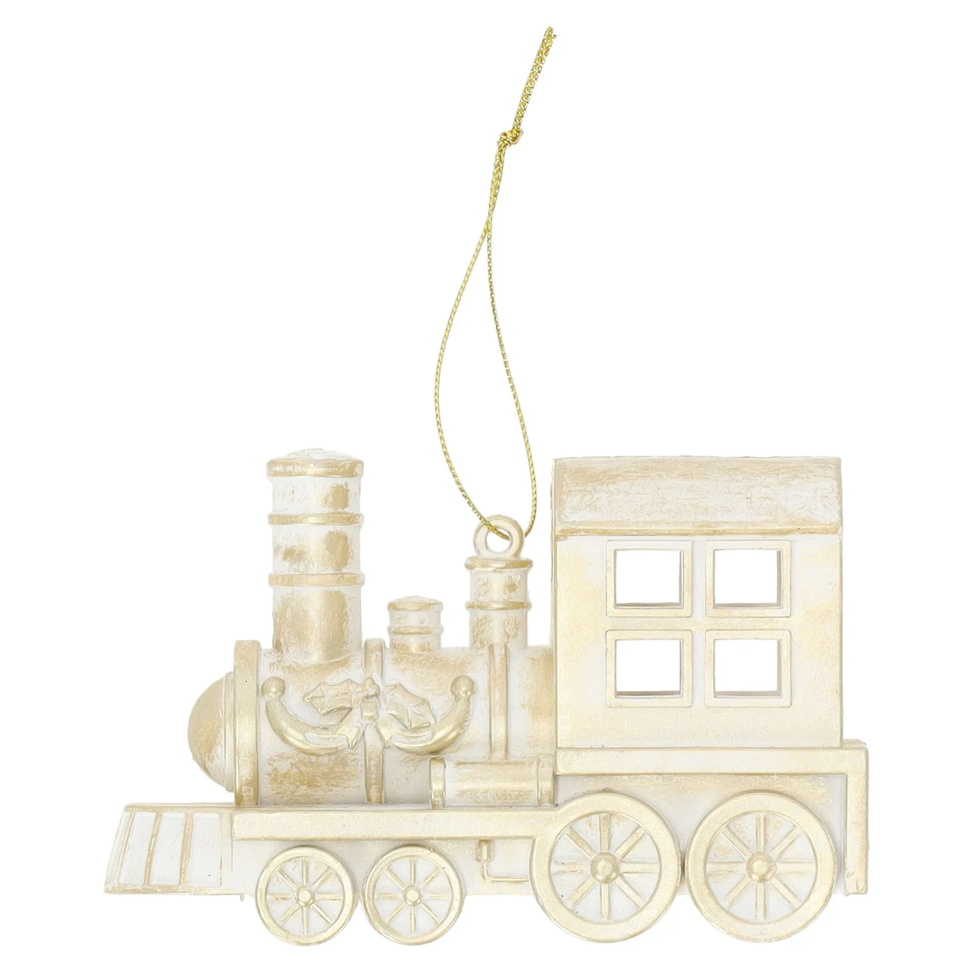 Hanger trein champagne 12 x 8 cm