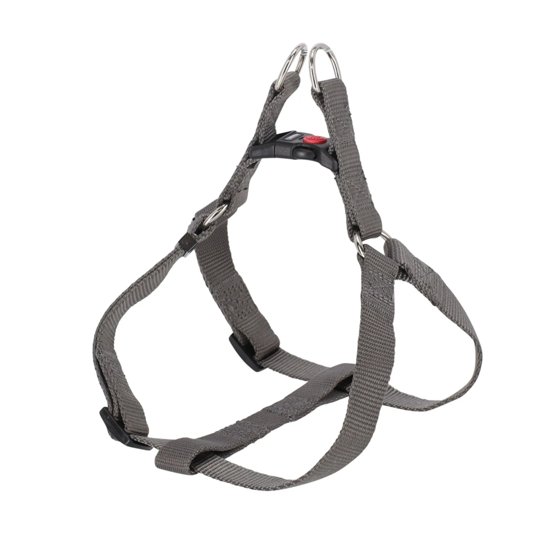 Harnas Step&go Ziggi donkergrijs XS 10mm 20-35cm FP