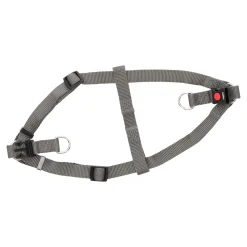 Harnas Step&go Ziggi donkergrijs XS 10mm 20-35cm FP