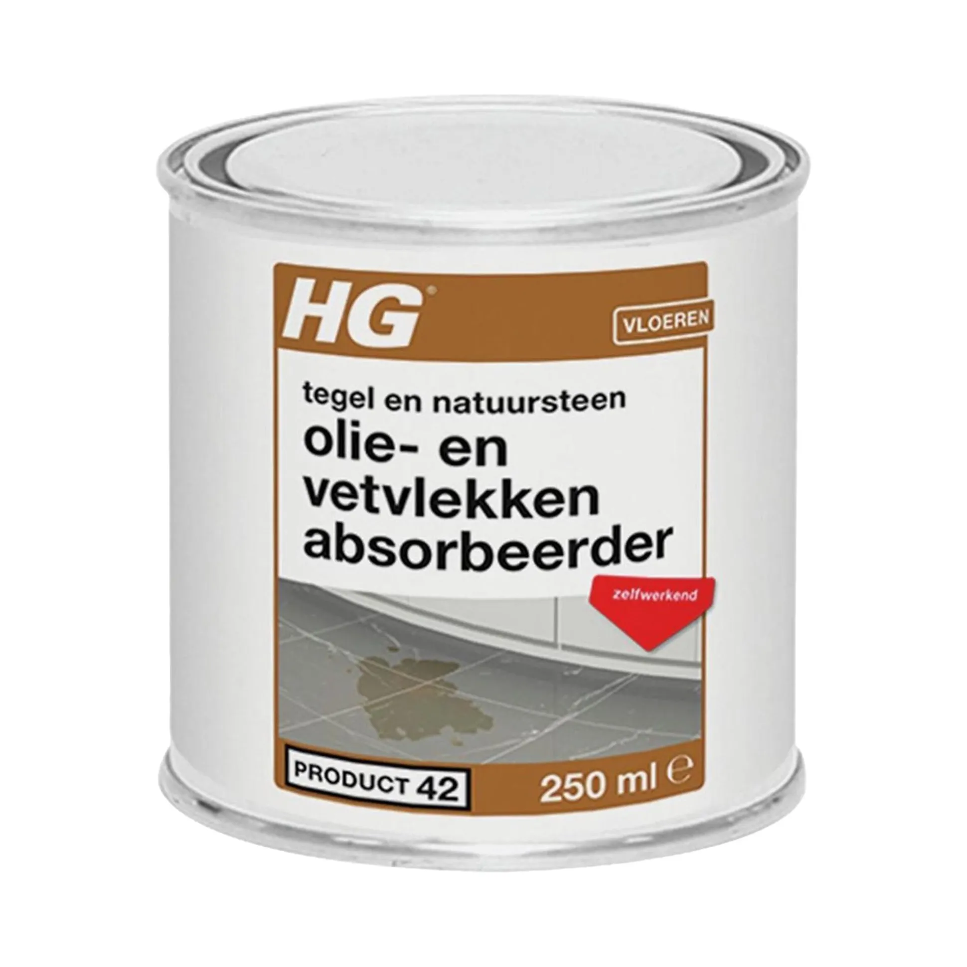 HG tegel- en natuursteen olie- en vetvlekken absorbe...