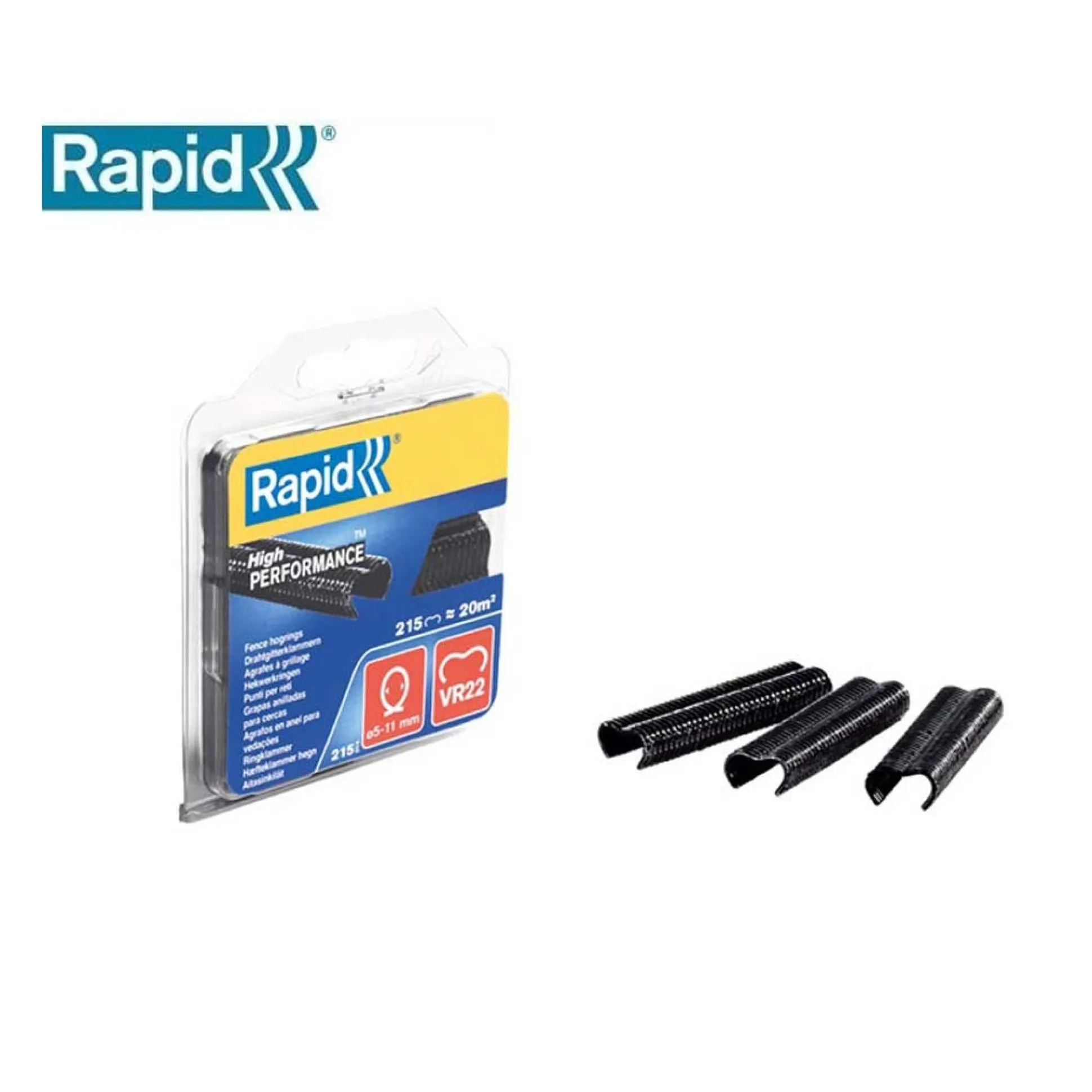 Hogring VR22 zwart 215st Rapid