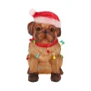 Hond met kerstverlichting acryl 42cm 100LED