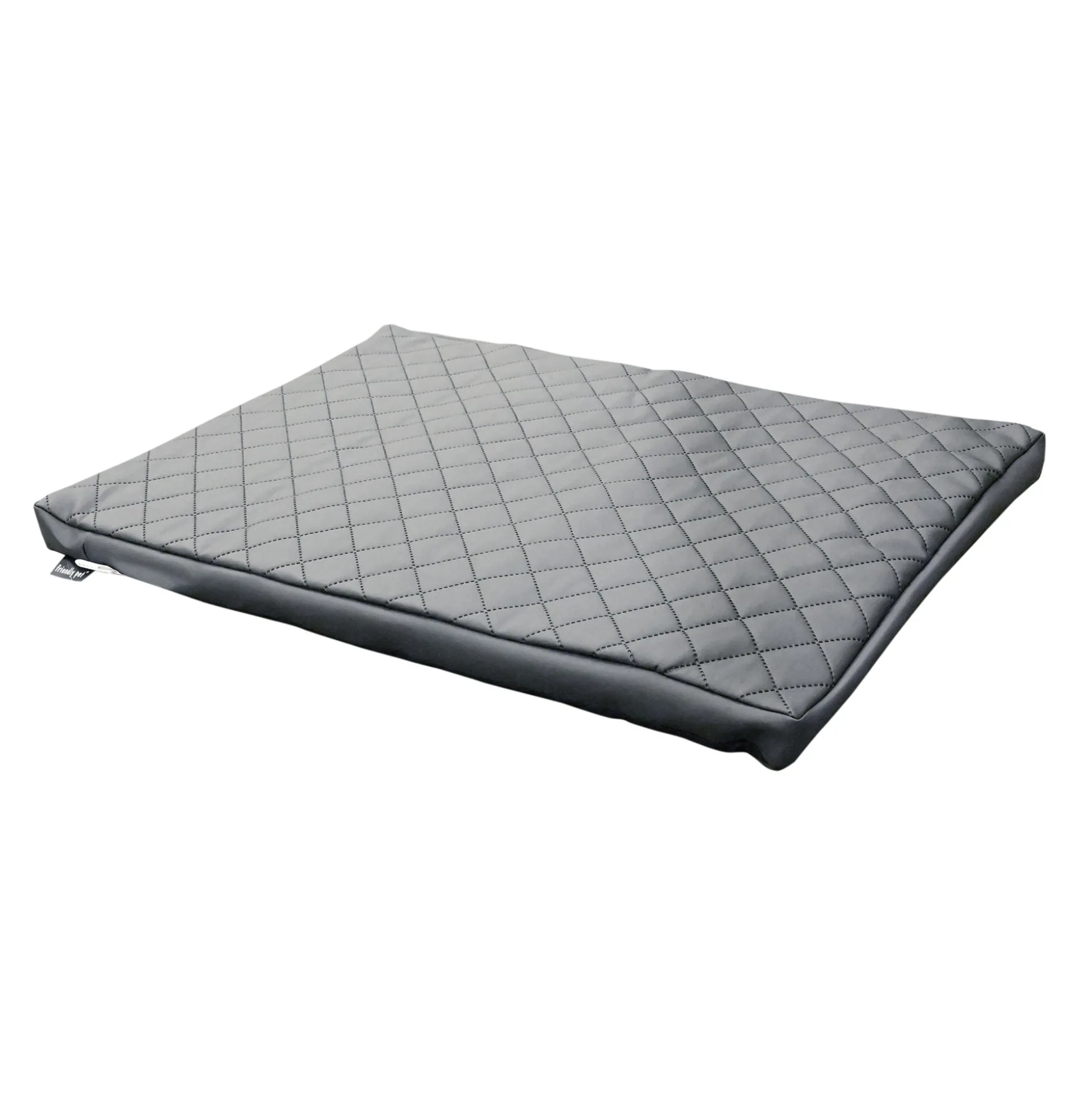 Hondenk drk out leather grey XS