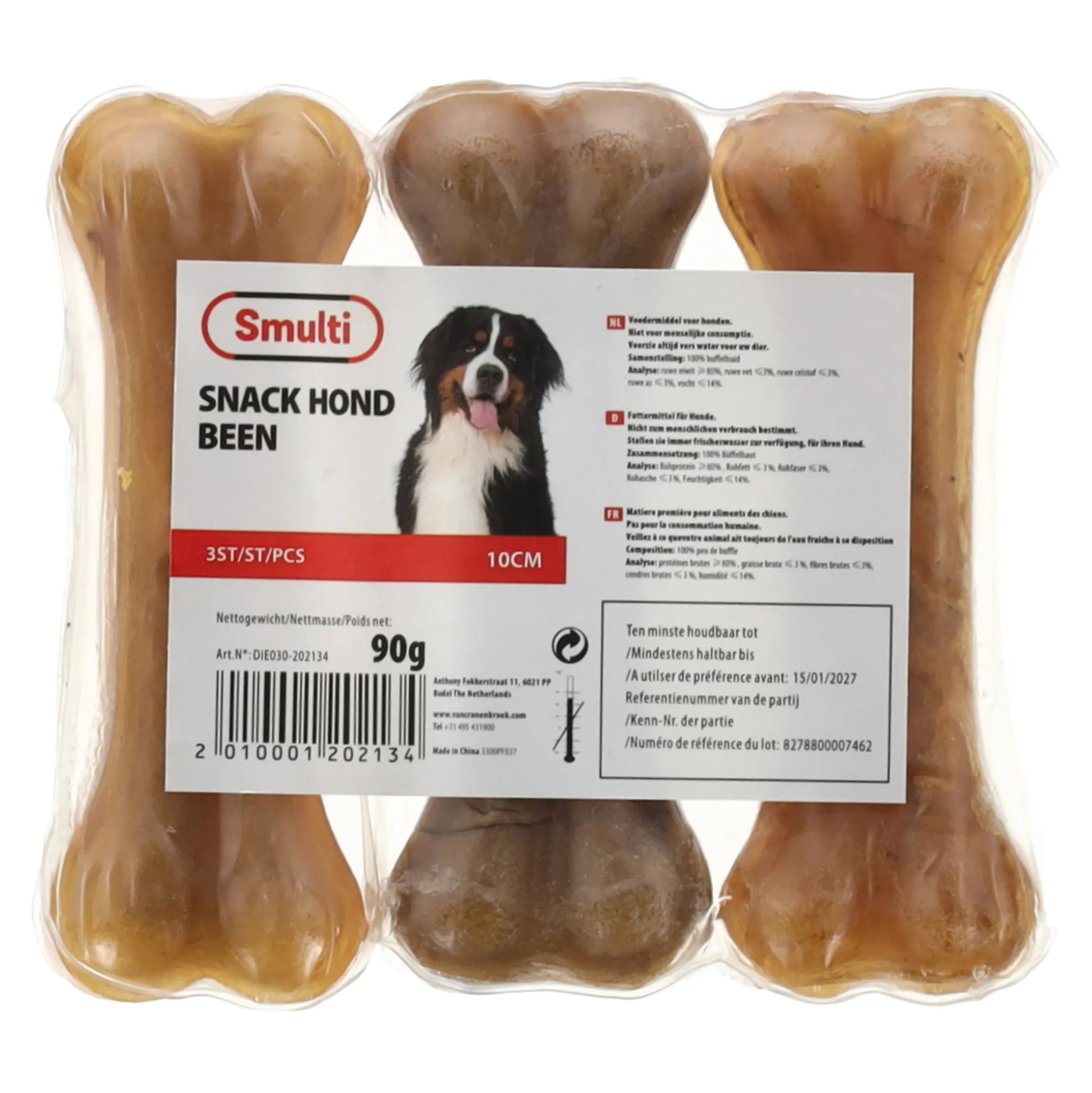Hondensnack been 11cm 3st