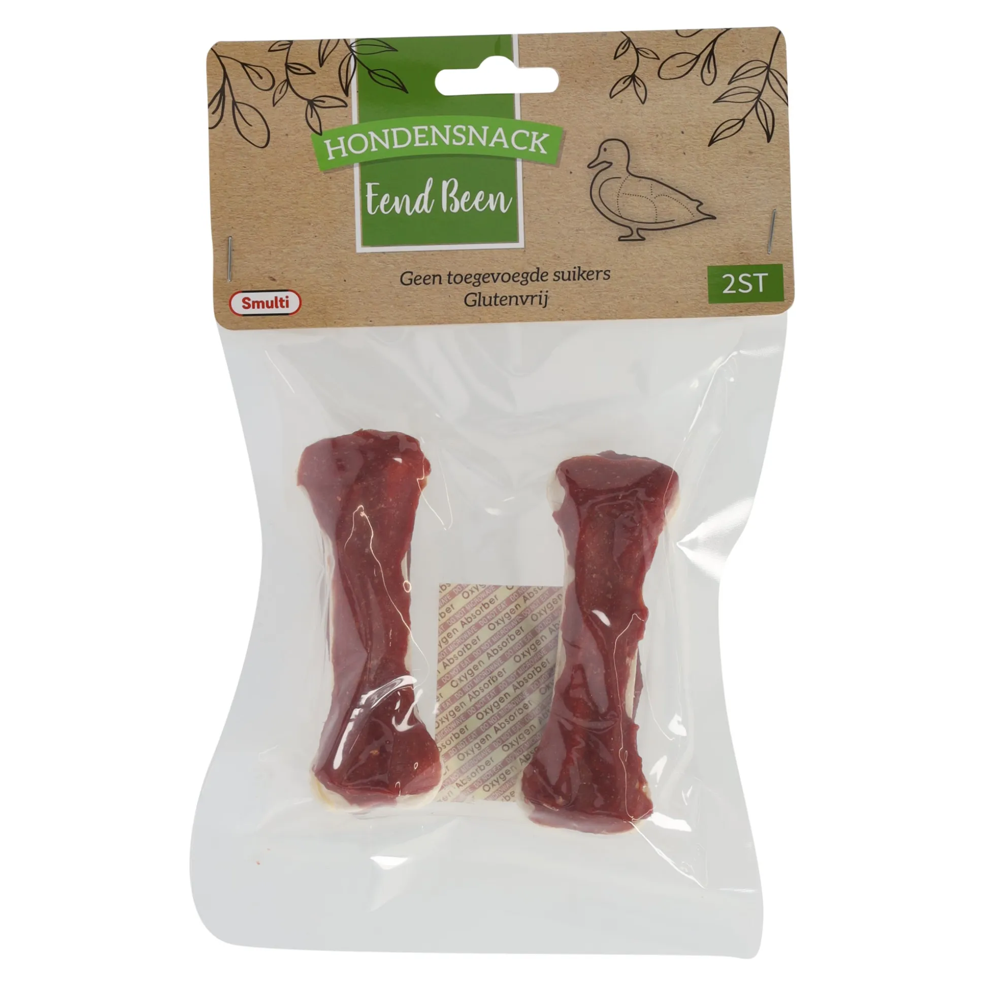 Hondensnack been eend 10cm 2st