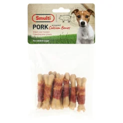 Hondensnack calcium been + spek 85g Smulti