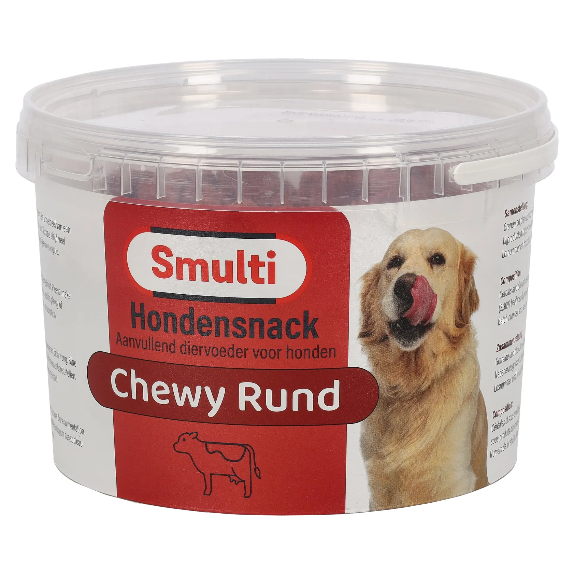 Hondensnack chewy rund 1600g Smulti