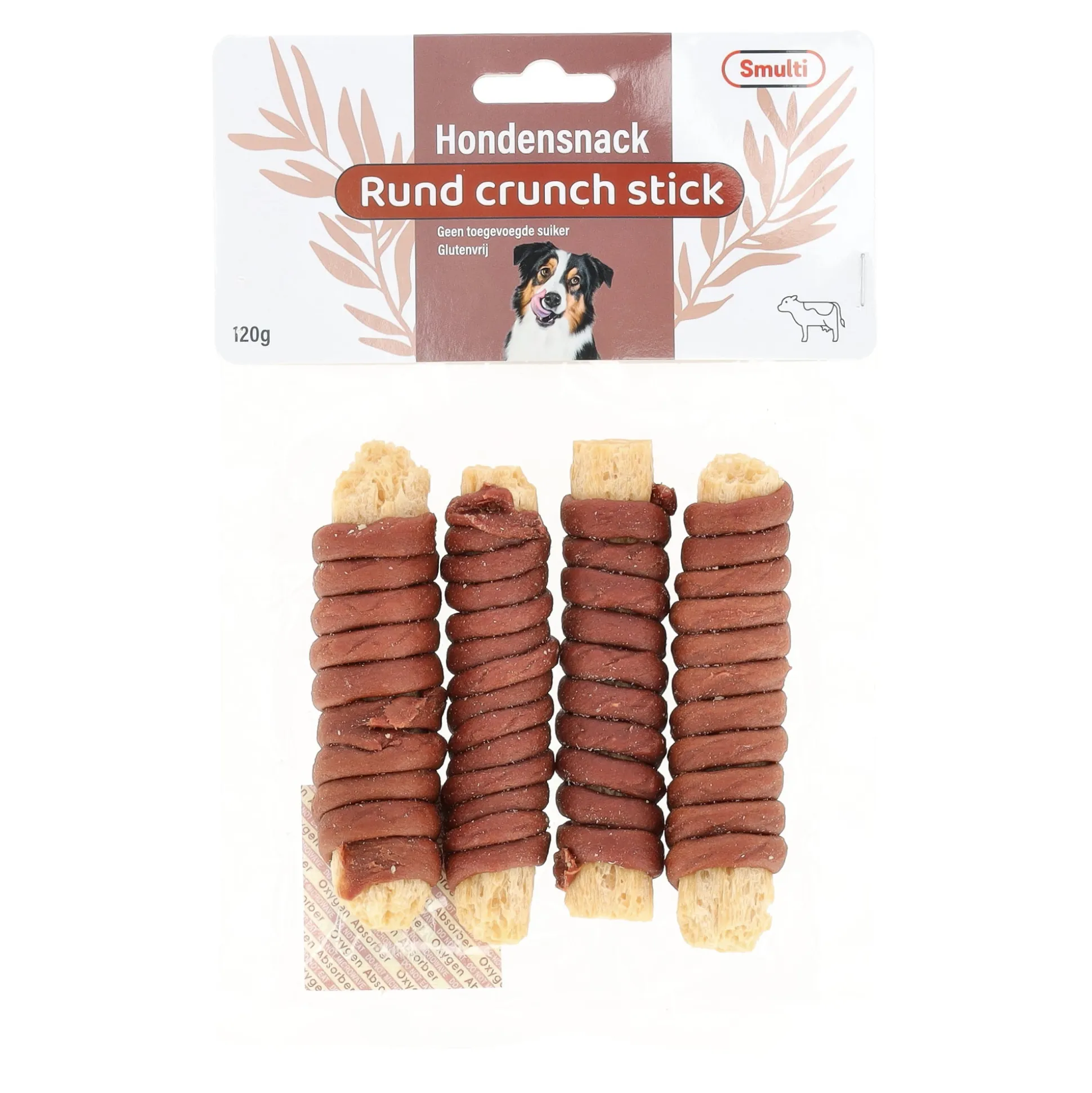 Hondensnack crunch stick rund 85g