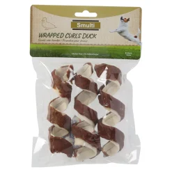 Hondensnack curl eend 15cm 3st