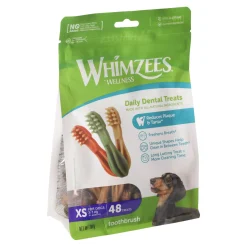 Hondensnack dental tandenborstel XS 48st Whimzees