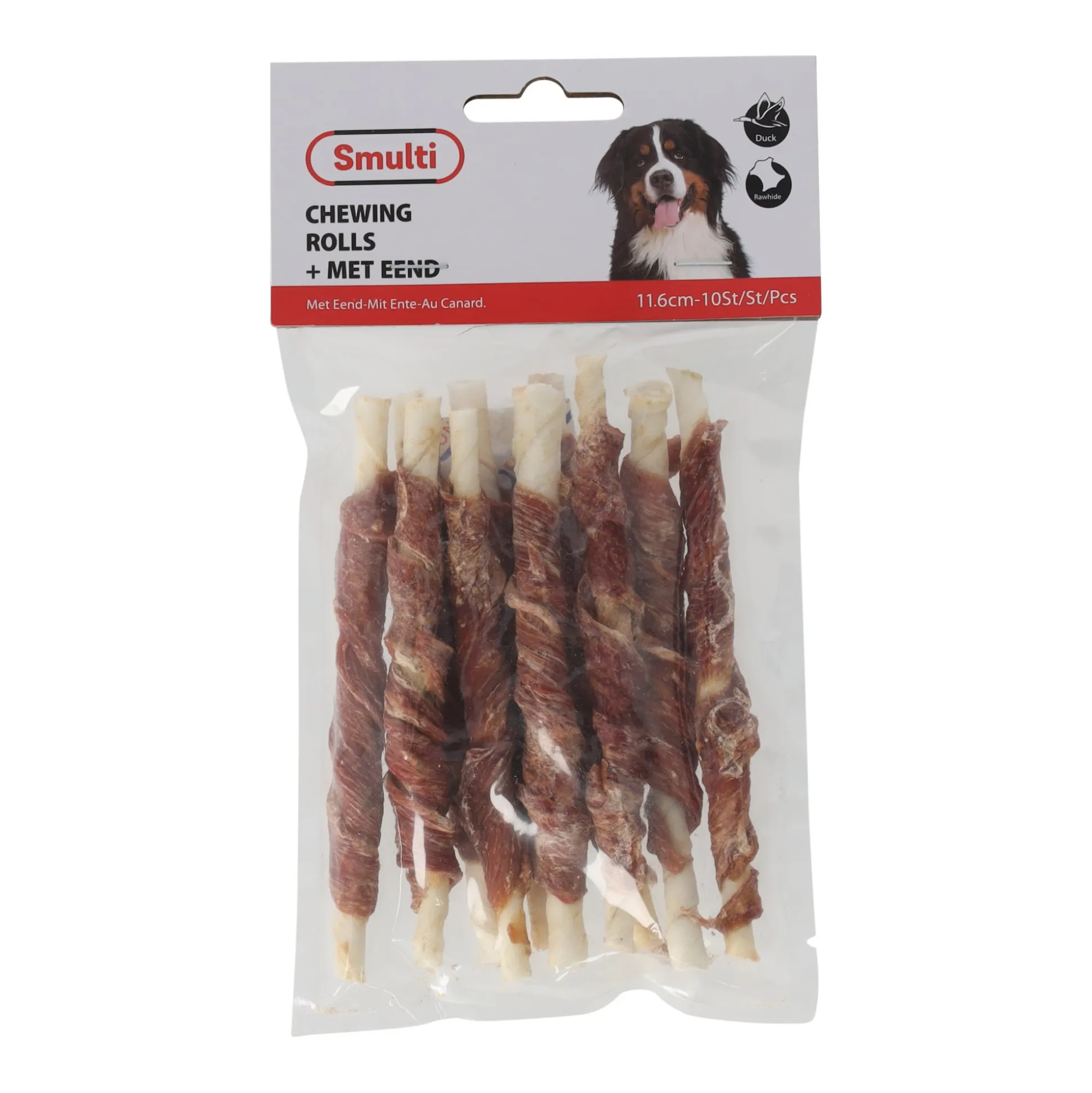 Hondensnack duck stick 12cm 10st