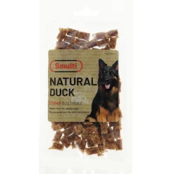 Hondensnack eend blokjes 80g Smulti