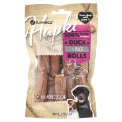 Hondensnack Hapki rijstsigaar eend 85gr