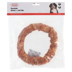Hondensnack kip donut 20cm