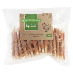 Hondensnack kip stick 12cm 1000g