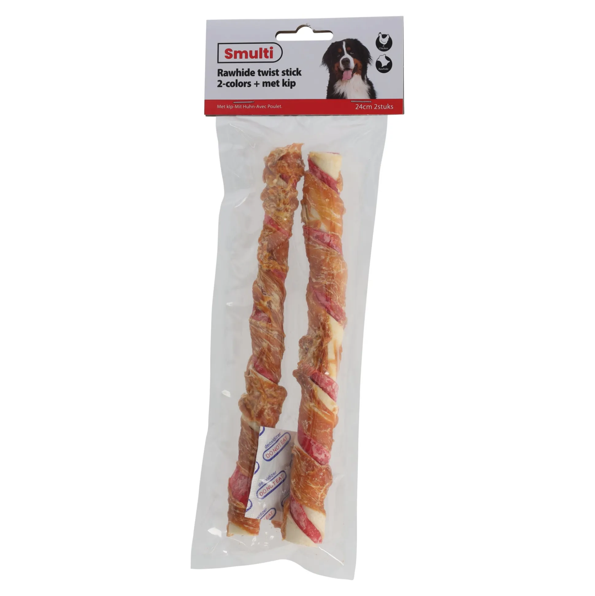 Hondensnack kip stick 24cm duo 2st