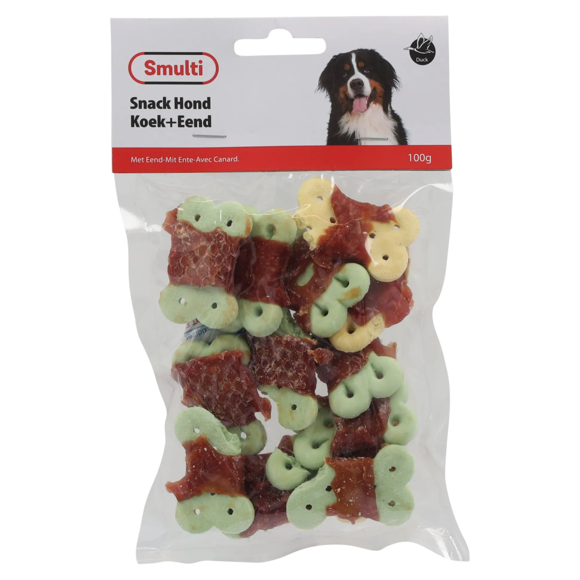 Hondensnack koek met eend 100 g
