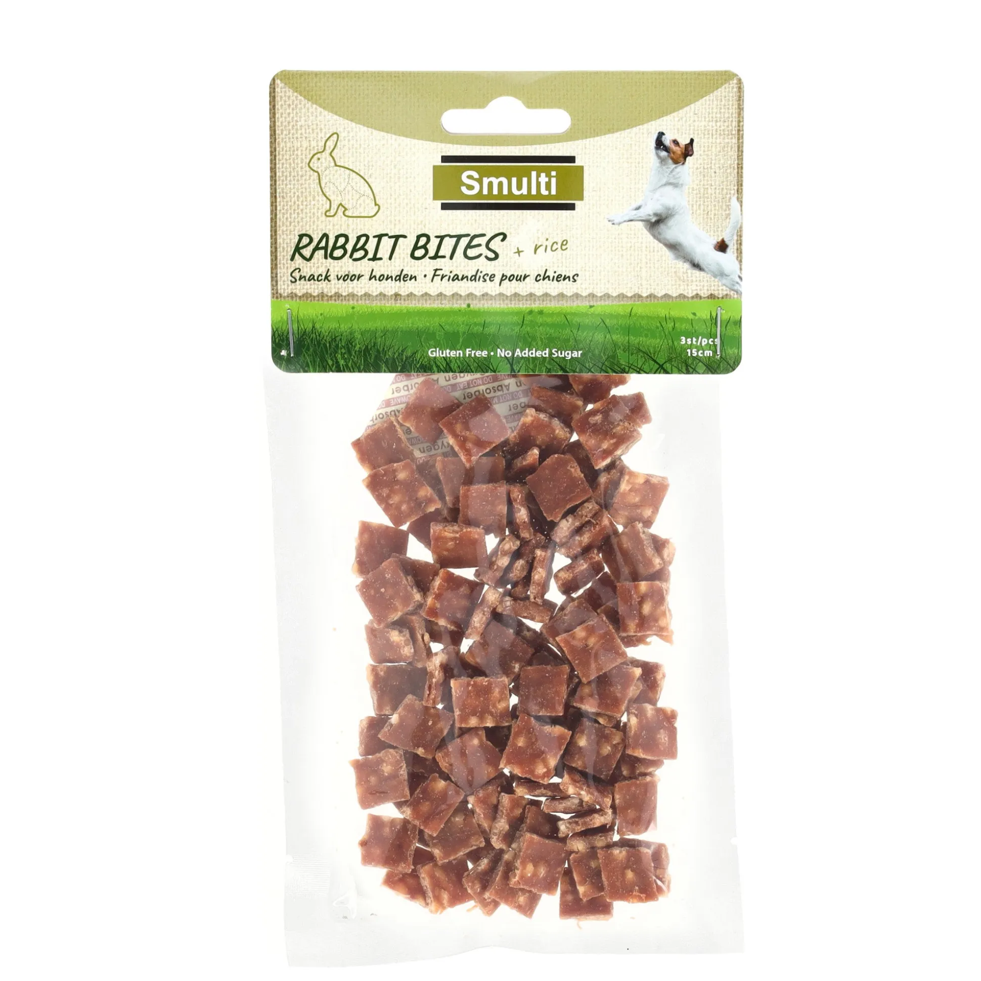 Hondensnack konijn met rijsthapjes 85 gr