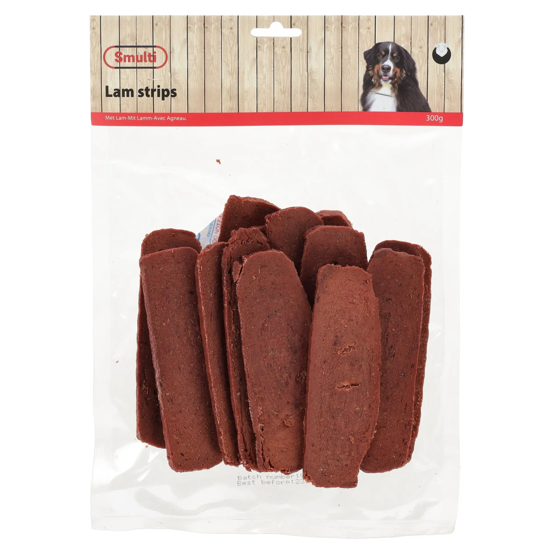 Hondensnack lam strips 300g