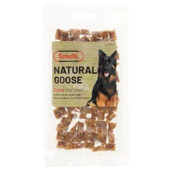 Hondensnack nature gans blokjes 80g Smulti
