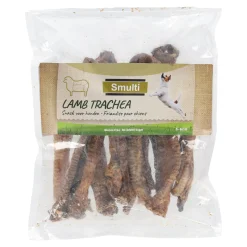 Hondensnack natuur lamsluchtpijp 5-6cm 200gr
