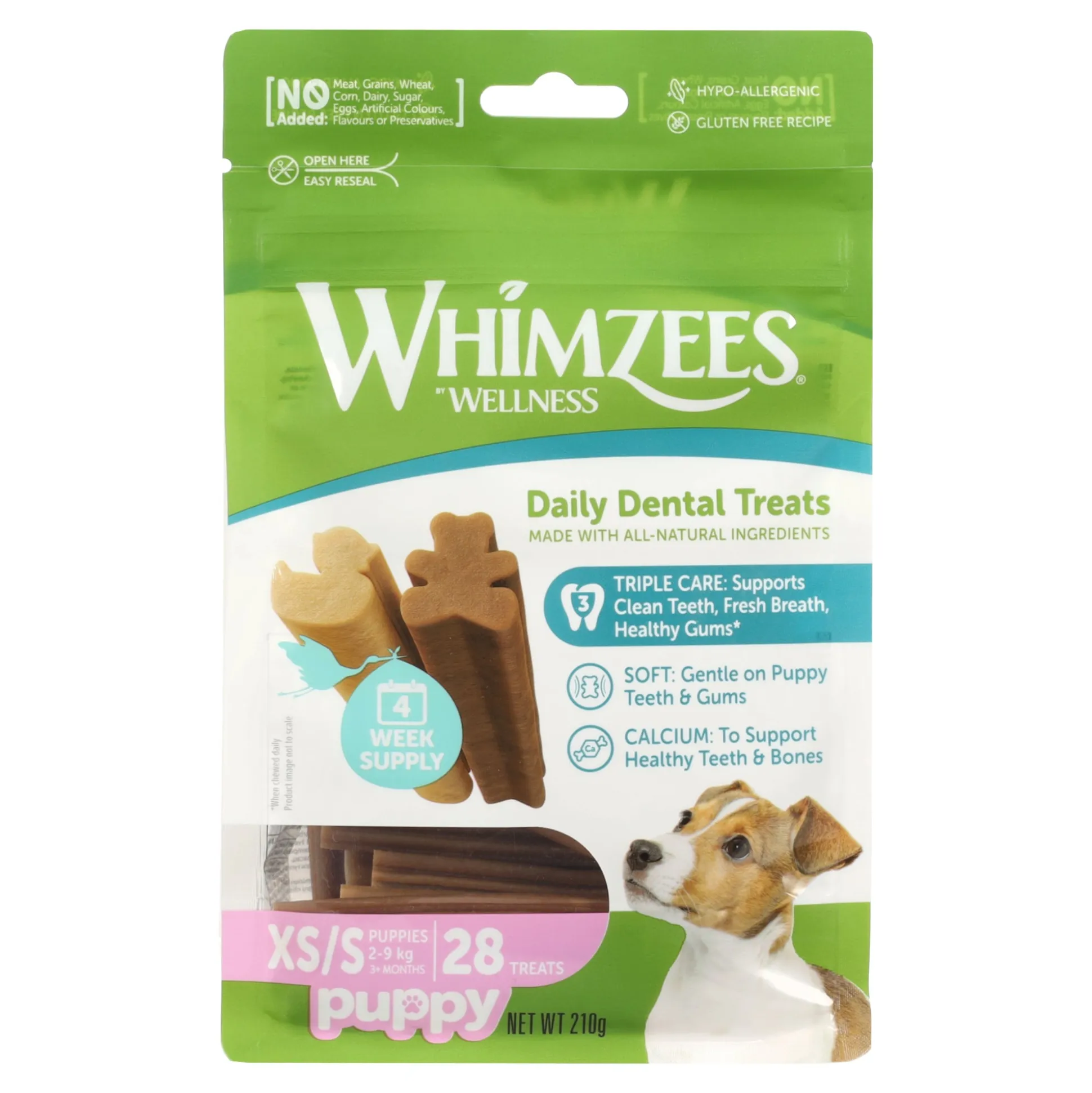 Hondensnack puppy XS/S 28st Whimzees