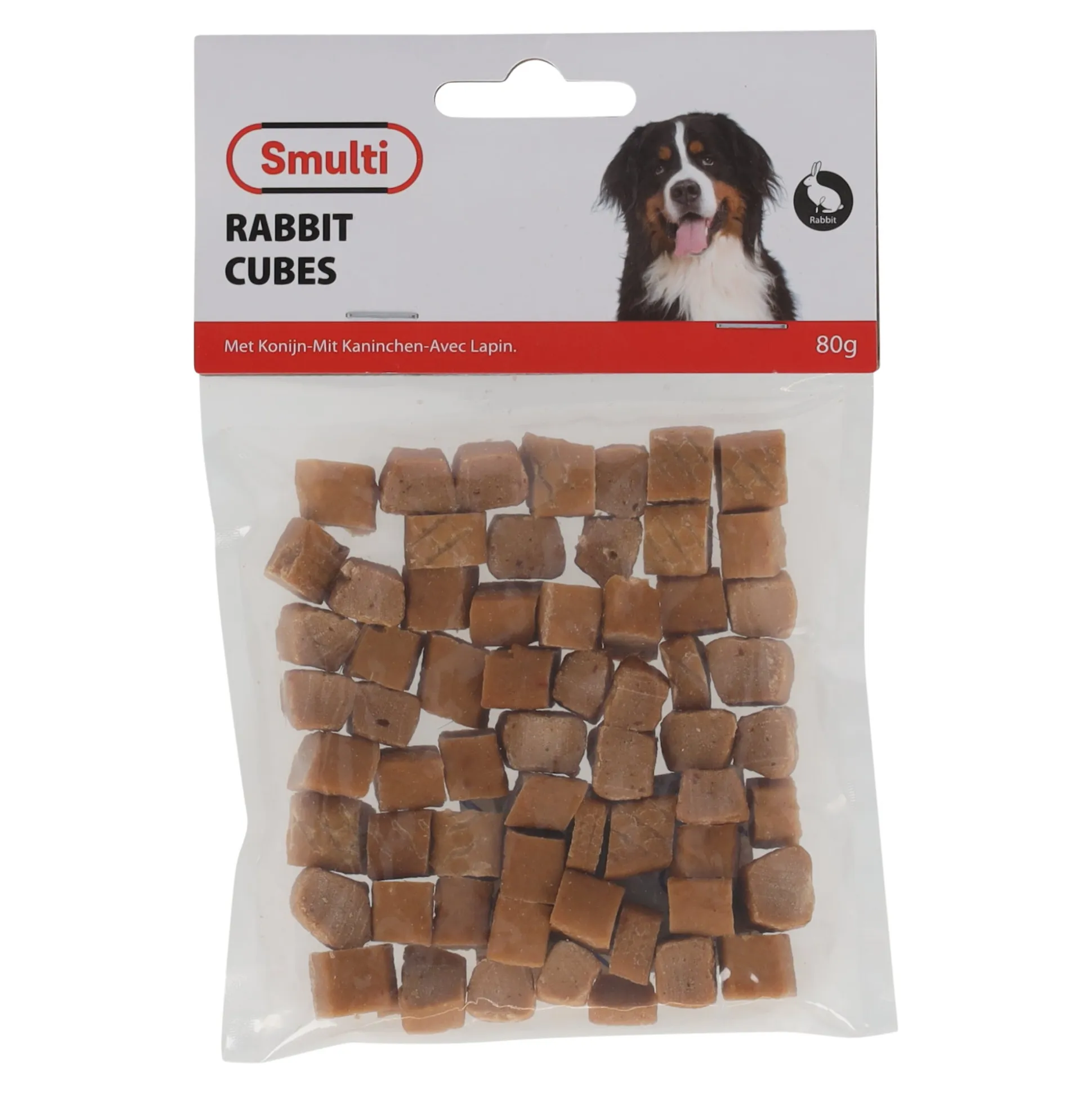 Hondensnack rabbit cubes 80G