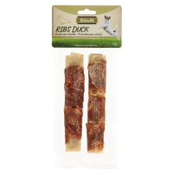 Hondensnack rib eend 17cm 2st