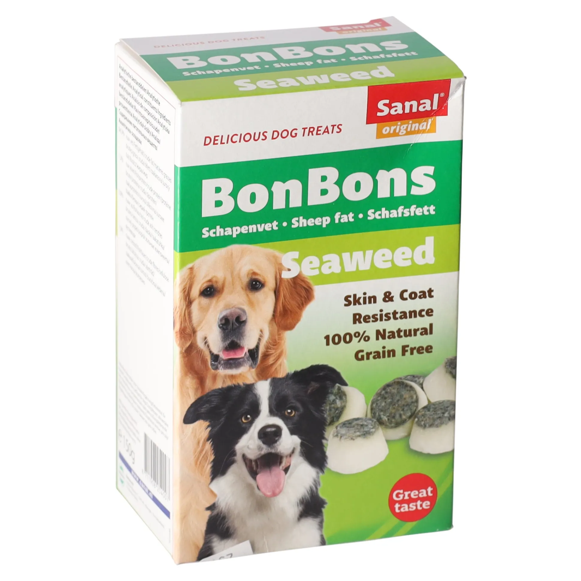 Hondensnack schapenvet bonbons zeewier