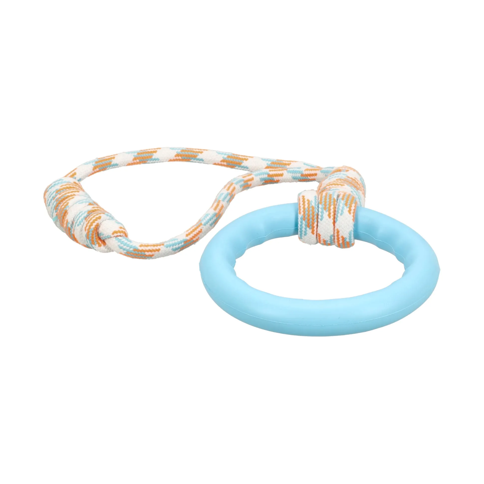 Hondenspeelgoed apporteerring+lus drijf 55cm Friendl...
