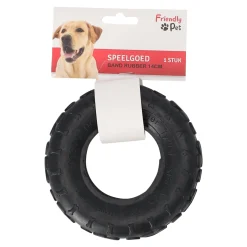 Hondenspeelgoed band rubber 14cm