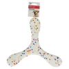 Hondenspeelgoed boemerang confetti 30cm