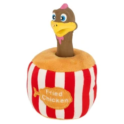Hondenspeelgoed bucket met kip 18cm